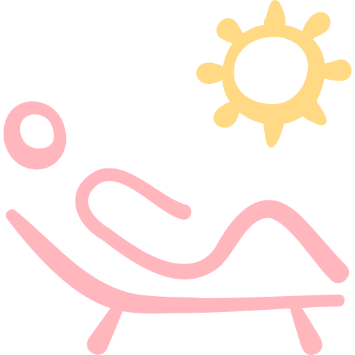 Sunbathing free icon