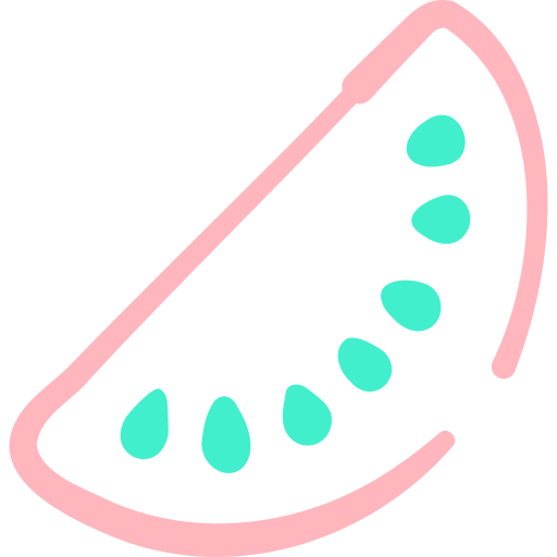 Watermelon Basic Hand Drawn Color icon