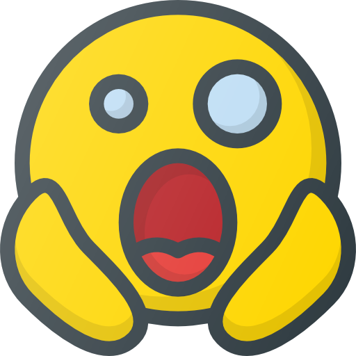 Scared Emoticon Emoji Clipart Yellow