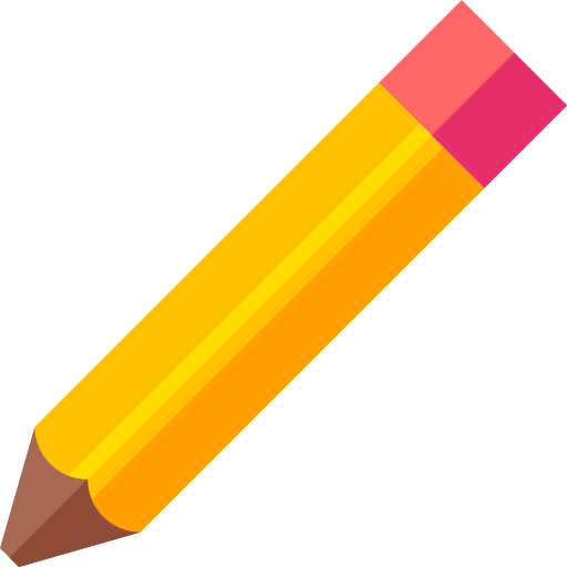 Pencil Basic Straight Flat icon