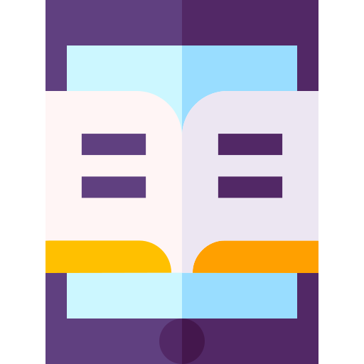 Digital book Basic Straight Flat icon