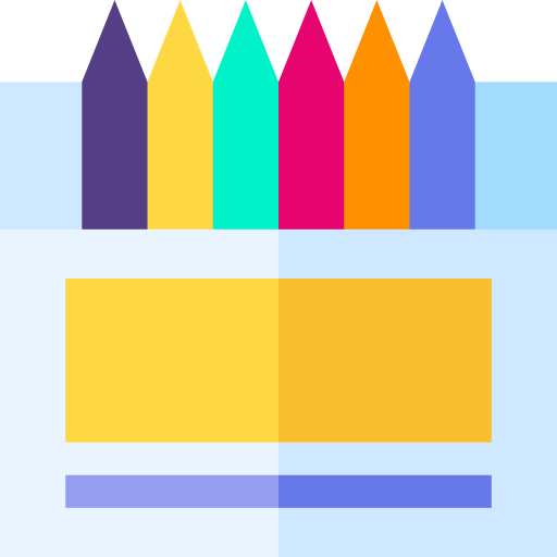 lápices de colores icono gratis