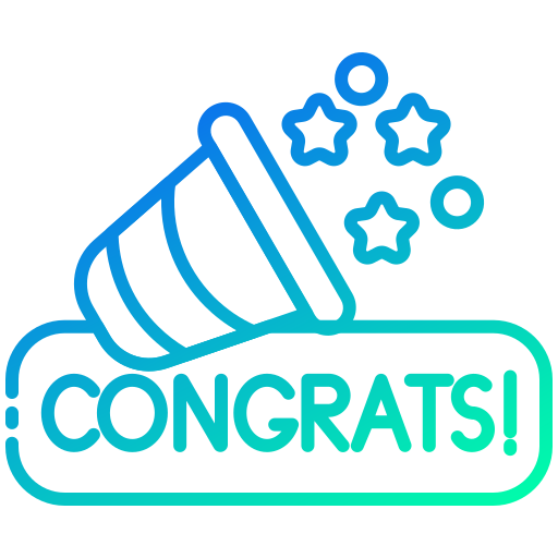 félicitations Icône gratuit félicitations Icône gratuit