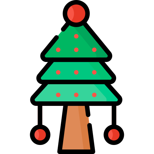 árbol de navidad icono gratis