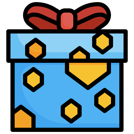 caja de regalo icono gratis