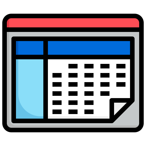 fecha del calendario icono gratis