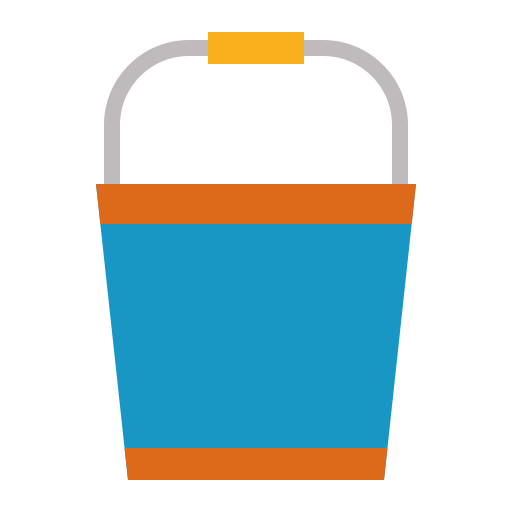 Bucket Mangsaabguru Flat icon