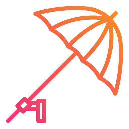 Umbrella Mangsaabguru Lineal Gradient icon