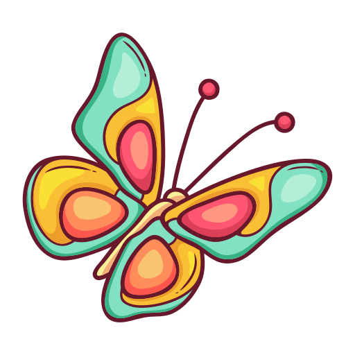 mariposa gratis sticker