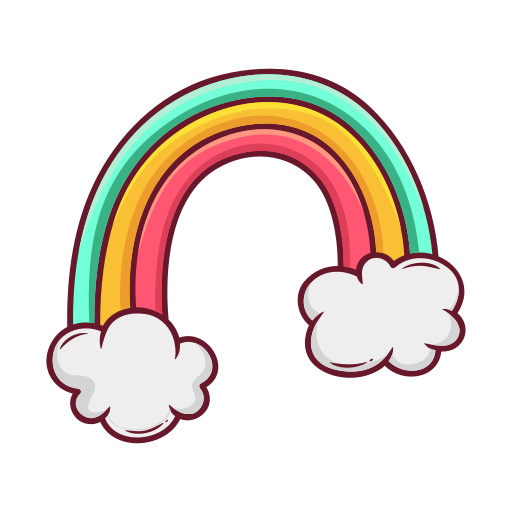 Rainbow Stickers - Free nature Stickers