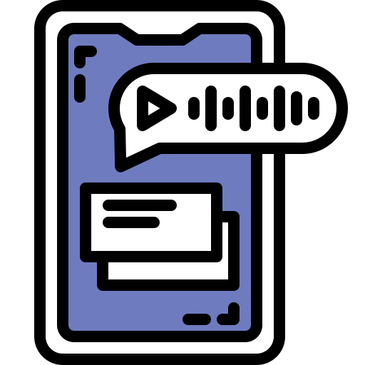 Voice message free icon Voice message free icon