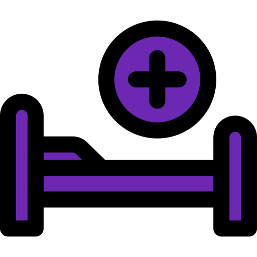 cama de hospital icono gratis
