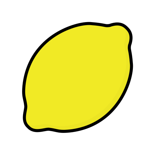 Lemon Generic Outline Color icon