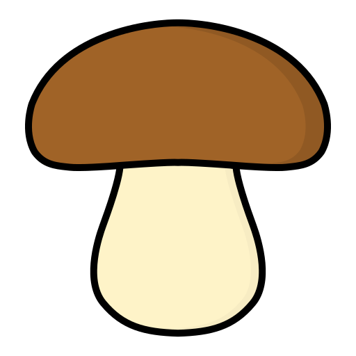 Mushroom Generic Outline Color icon