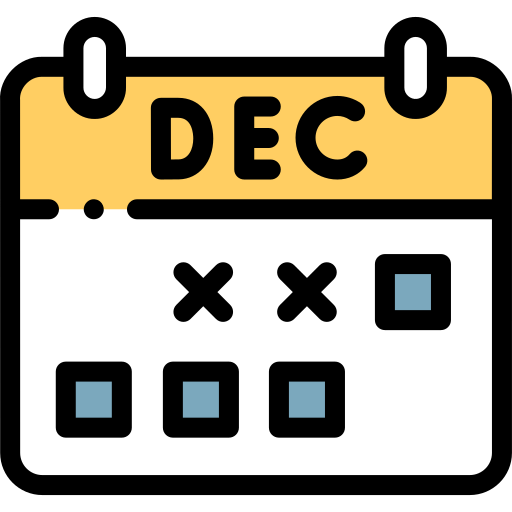 December Detailed Rounded Lineal color icon