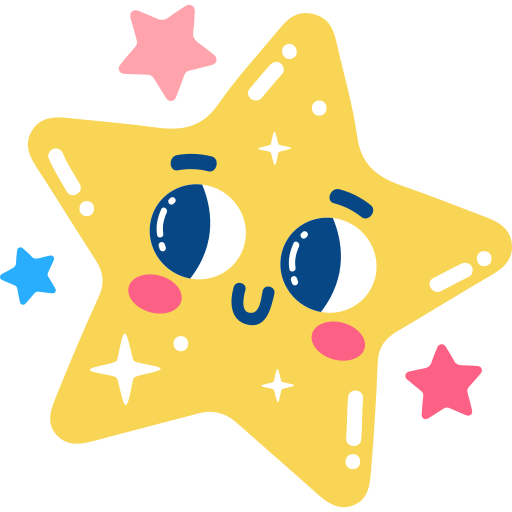 Gold star Stickers - Free smileys Stickers