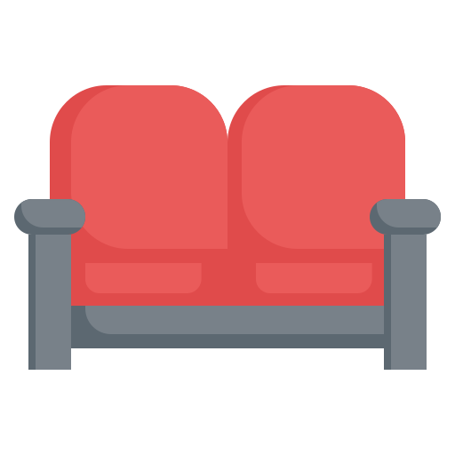 asiento de cine icono gratis