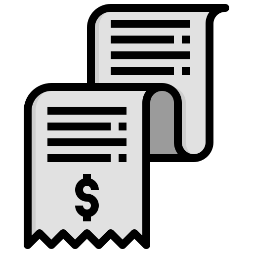 Receipt free icon Receipt free icon