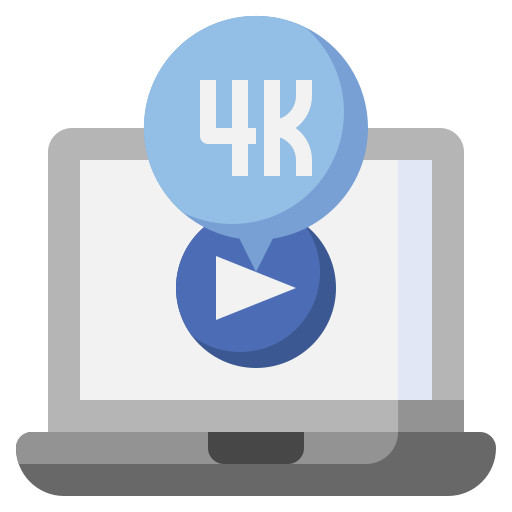 película 4k icono gratis