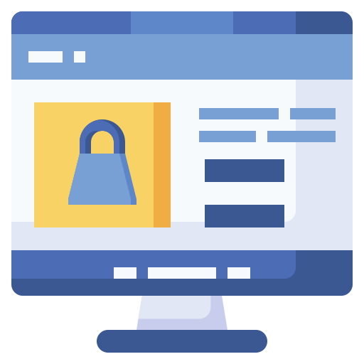 Online shop free icon