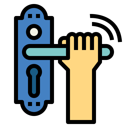 Door handle free icon Door handle free icon