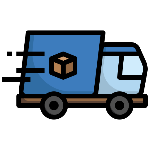 Fast delivery - Free transport icons