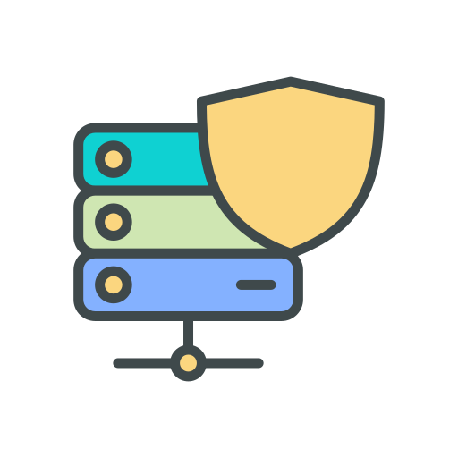 seguridad de datos icono gratis