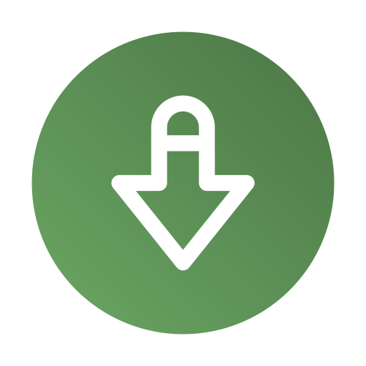 pfeil nach unten kostenlos Icon
