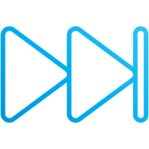 botón de avance rápido icono gratis