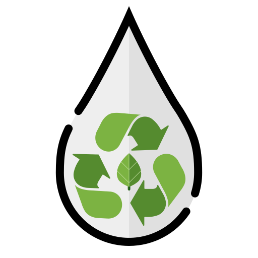 reciclar agua icono gratis