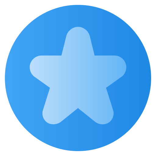 Star Generic Flat Gradient Icon