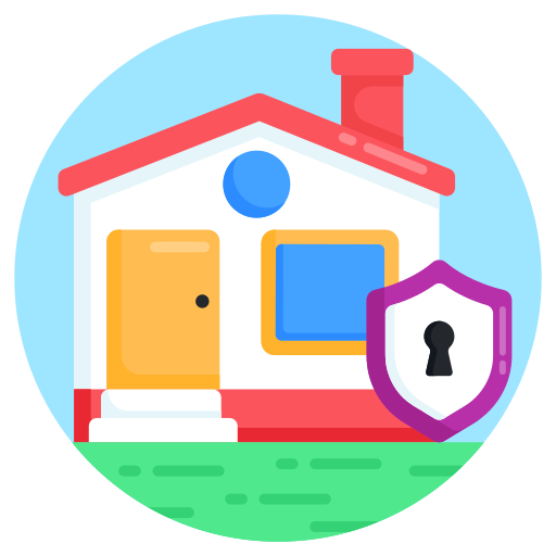 seguridad de casa icono gratis