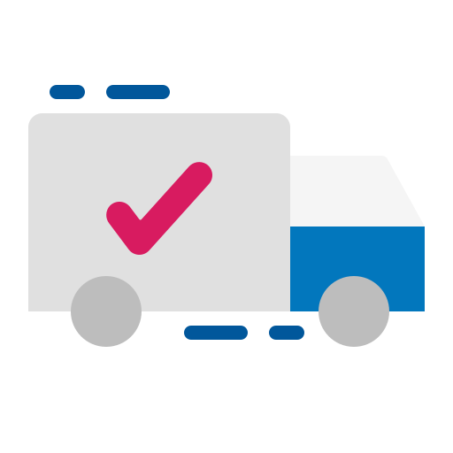 camión de reparto icono gratis