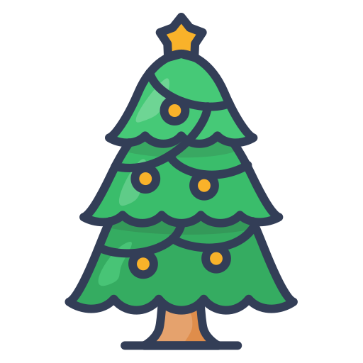 árbol de navidad icono gratis