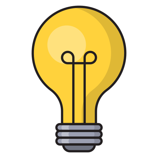 Light bulb Vector Stall Lineal Color icon