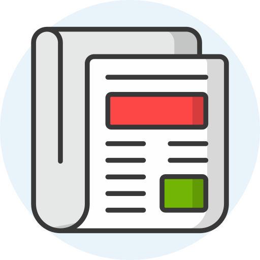 Newspaper Generic Rounded Shapes icon