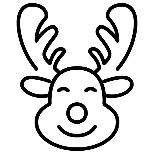 Reindeer Generic Detailed Outline icon