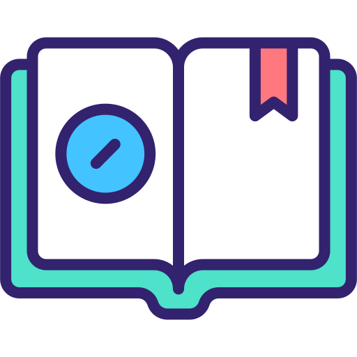Guide book - Free education icons