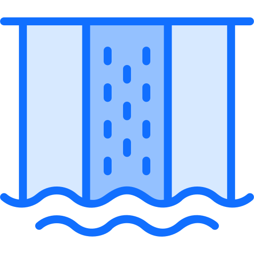 Waterfall Generic Blue icon