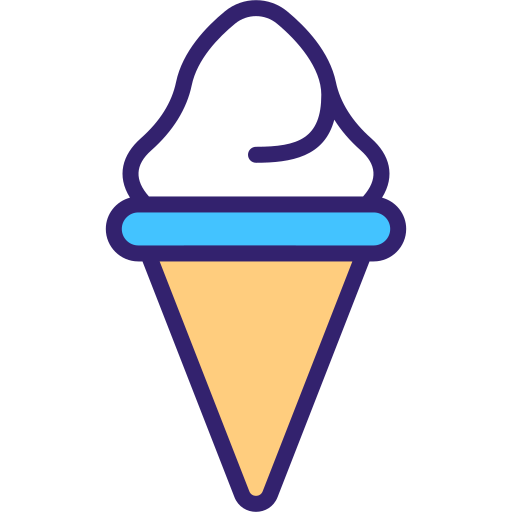 cucurucho de helado icono gratis