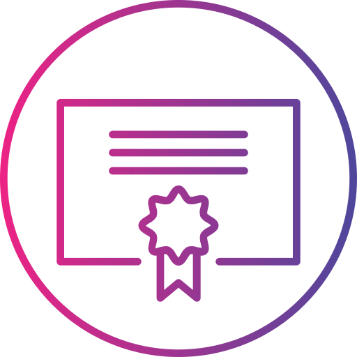 Certificate free icon