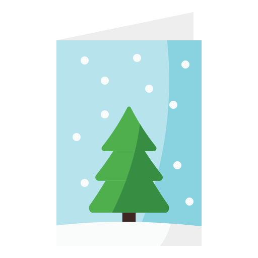 tarjeta de navidad icono gratis