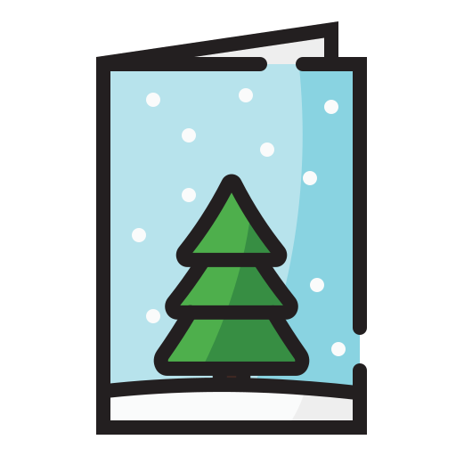 tarjeta de navidad icono gratis