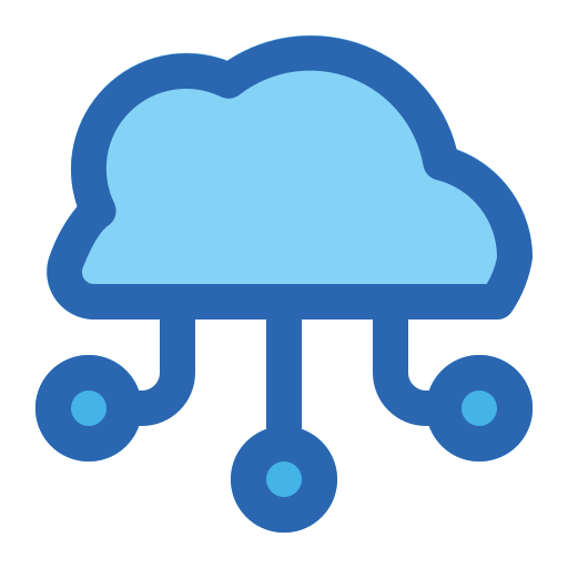 Cloud Generic Blue icon