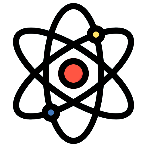 Atom Generic Outline Color icon