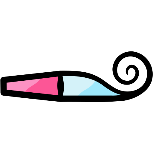 soplador de fiesta icono gratis