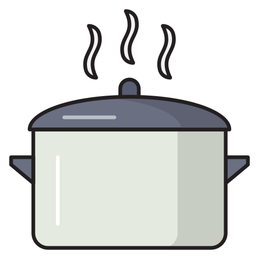 Pot Vector Stall Lineal Color icon