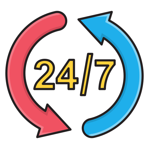 24 hours delivery free icon 24 hours delivery free icon