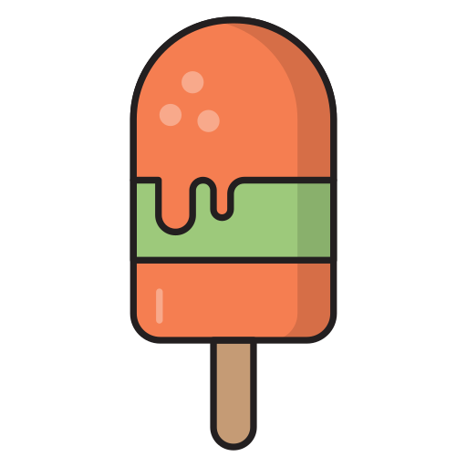 Ice cream Vector Stall Lineal Color icon