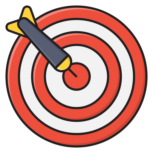 Target Vector Stall Lineal Color icon